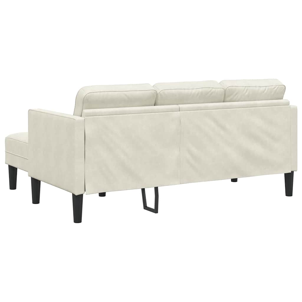 Sofa Set Cream 173 x 131 x 67 cm Velvet